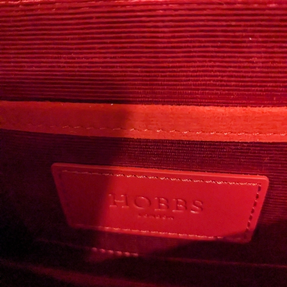 Hobbs London red suede handbag - Picture 3 of 5